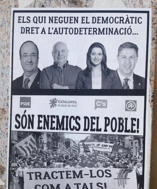 Foto: Éste es uno de los carteles que han aparecido en Lleida