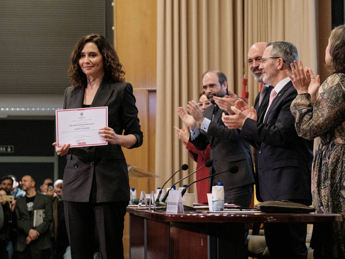 Foto: Ayuso nombrada alumna ilustre de la Universidad Complutense de Madrid. (Sergio Beleña)