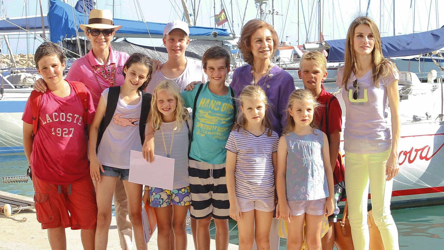 La Familia Real en Mallorca en agosto de 2013 (I.C.)