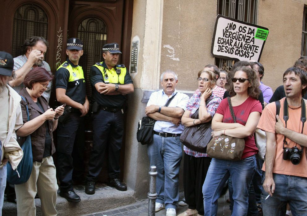 Foto: Imagen de un desalojo en Madrid (Efe)