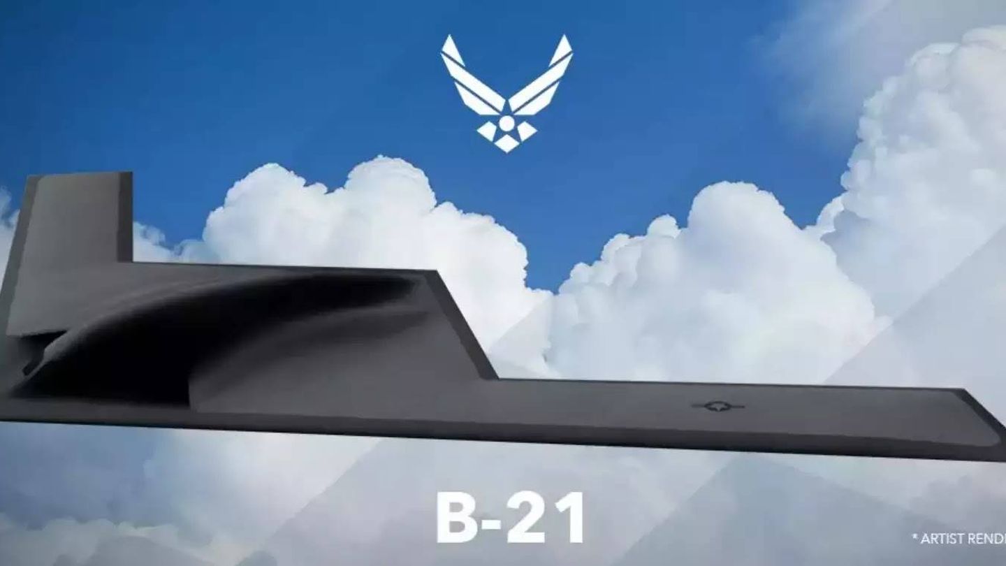 Imagen artística del B-21