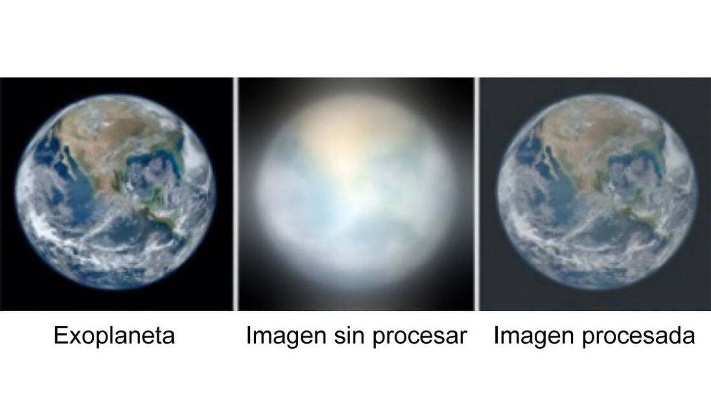 Los astrónomos recompondrán la imagen deformada e incrementarán la resolución.