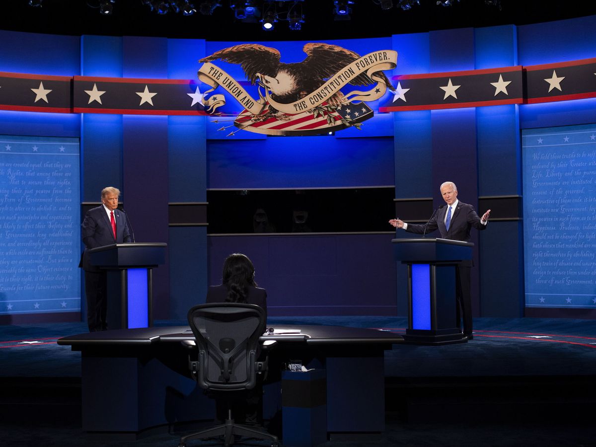 Foto: El debate presidencial final de EEUU. (EFE)