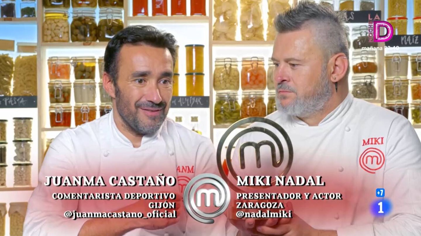 Juanma Castaño y Miki Nadal, en 'Masterchef Celebrity'. (TVE)