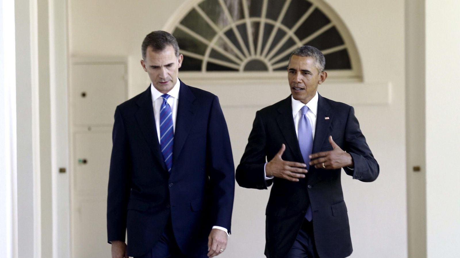 Foto: El rey Felipe y el presidente de EEUU, Barack Obama, en la Casa Blanca. (Efe)