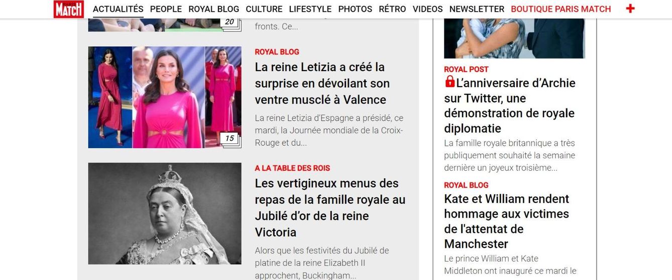 Letizia, en 'Paris Match'.