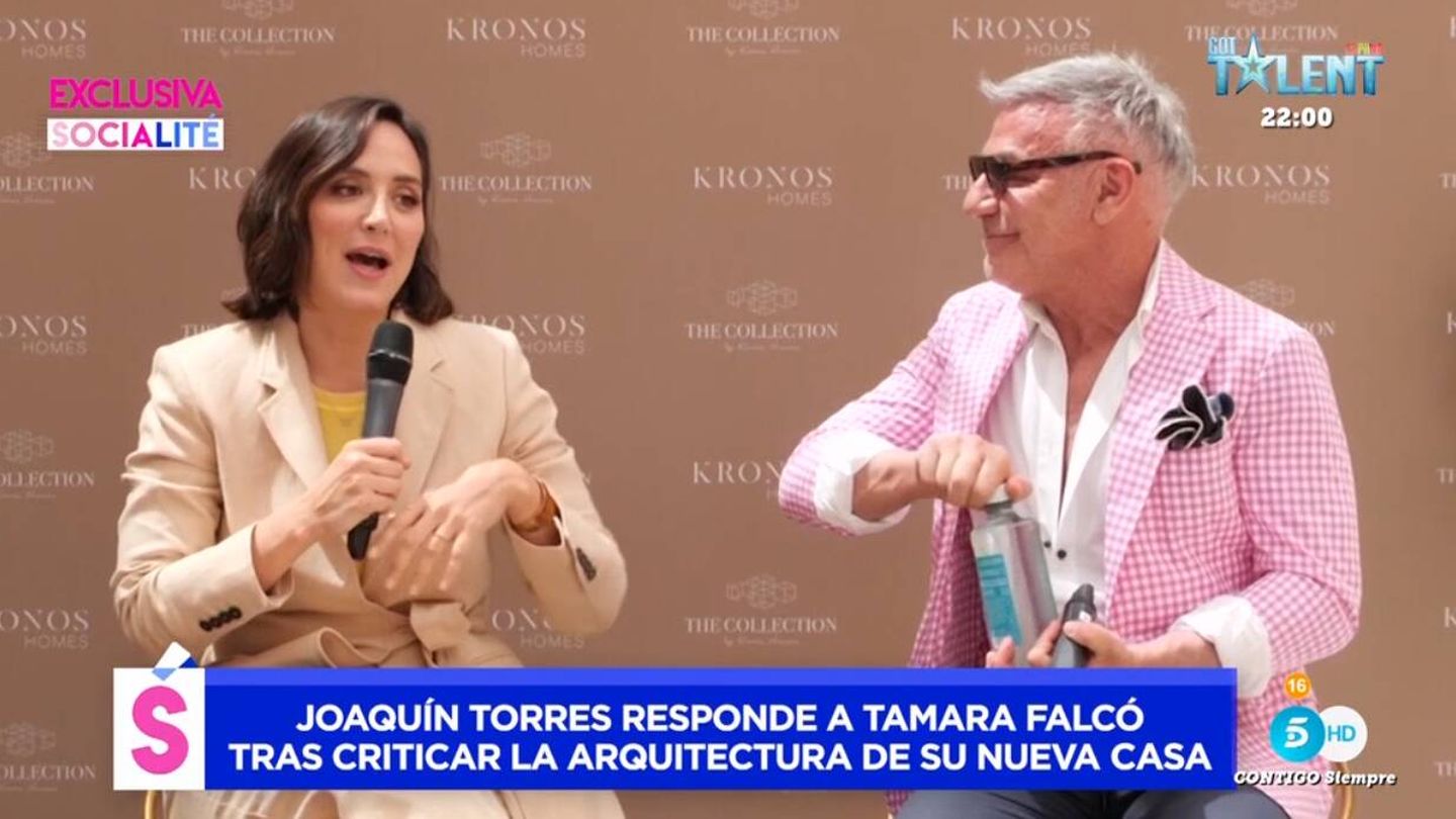 Joaquín Torres junto a Tamara Falcó en un evento. (Mediaset)