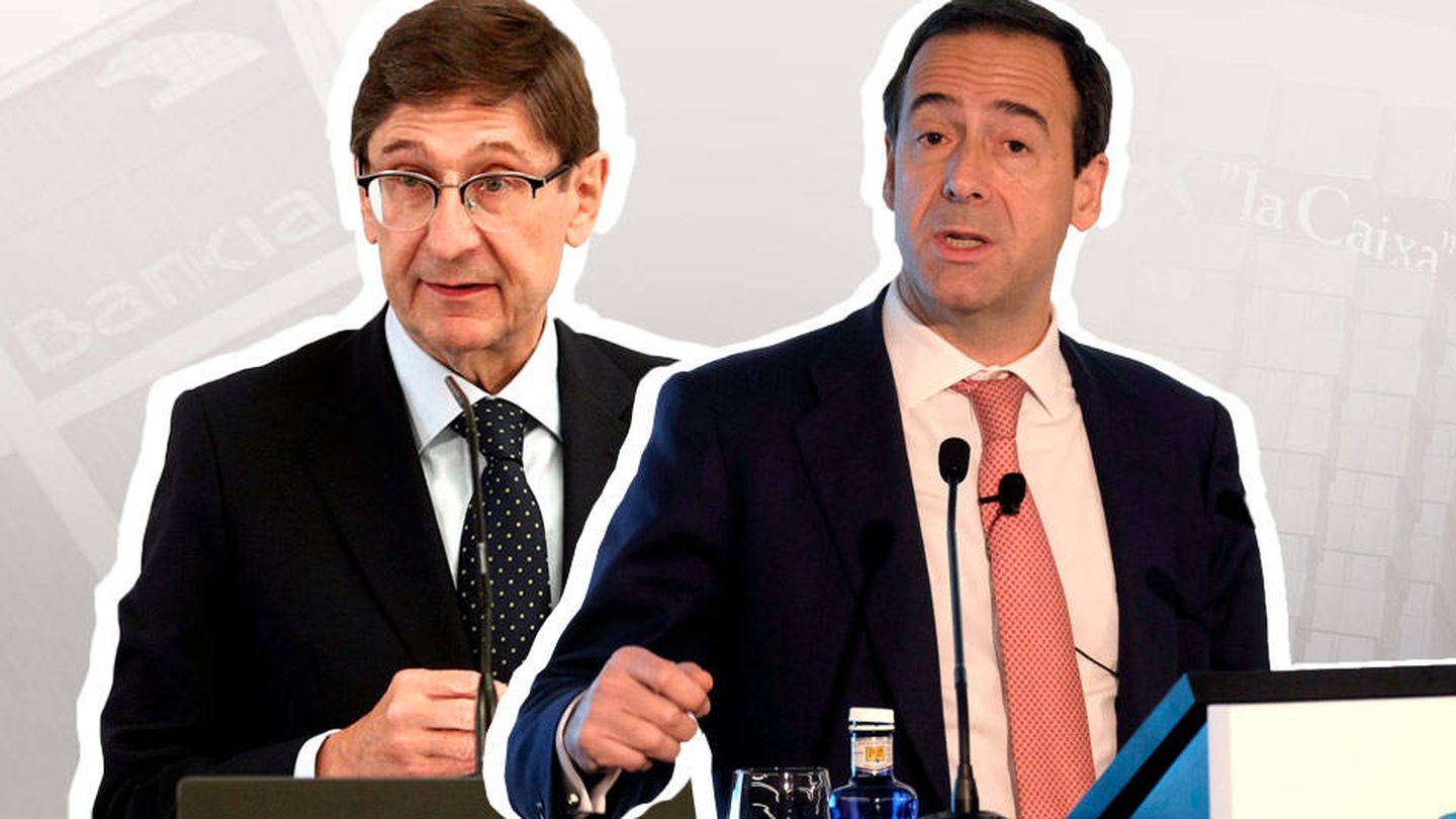 José Ignacio Goirigolzarri, presidente de Bankia, y Gonzalo Gortázar, CEO de CaixaBank. (EC)