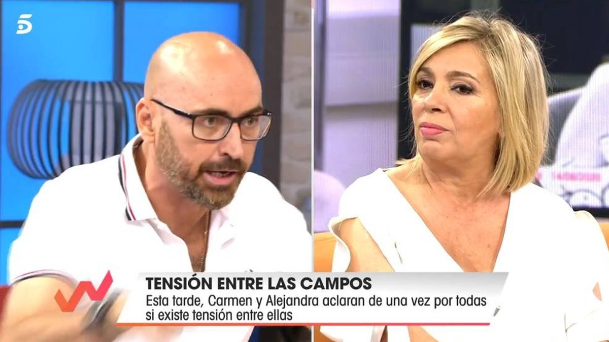 Diego Arrabal abandona el plató de 'Viva la vida' tras una gran bronca con Carmen Borrego