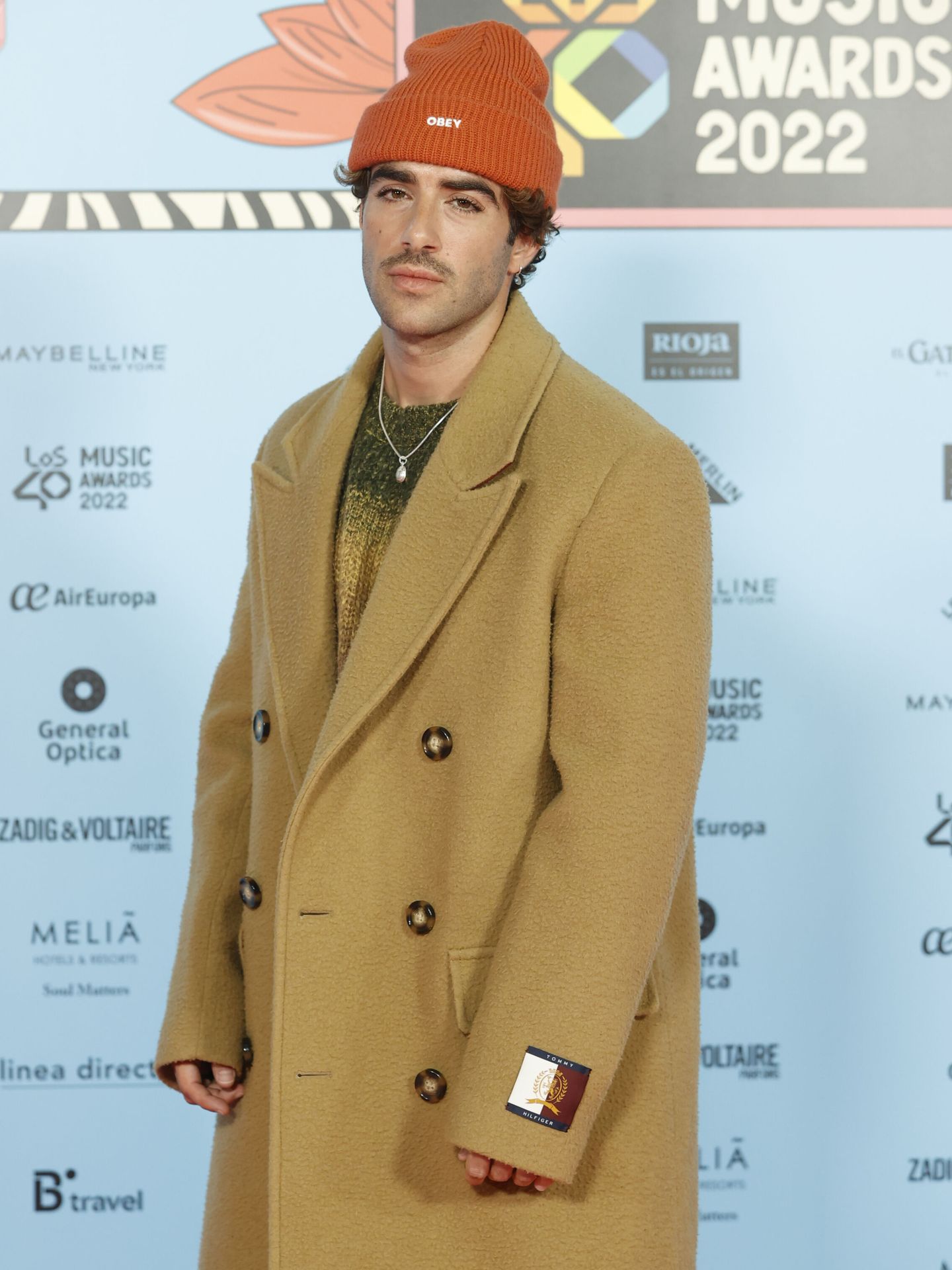 Álvaro de Luna, en la alfombra roja de LOS40 Music Awards 2022. (EFE)