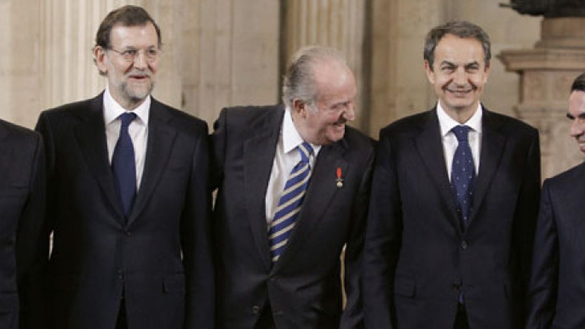 El Rey Juan Carlos recibió por separado y en privado a González, Aznar y Zapatero