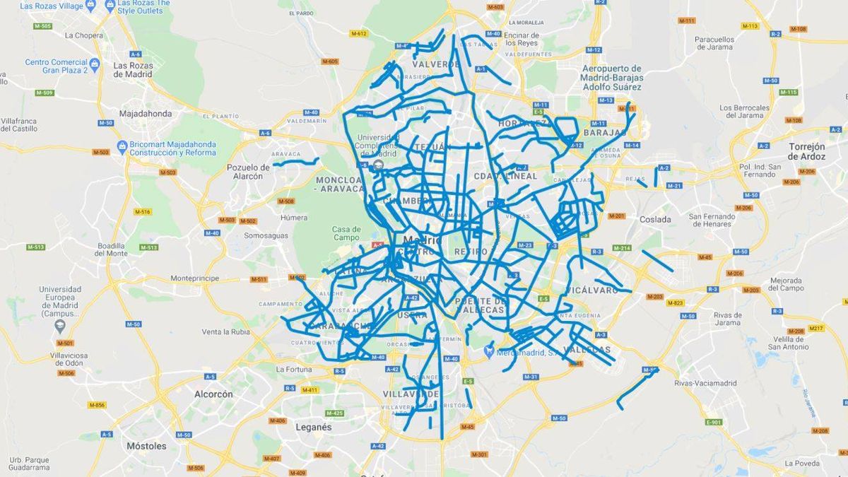 El mapa de la nieve en Madrid: consulta qué calles están limpias y cuáles no en tiempo real