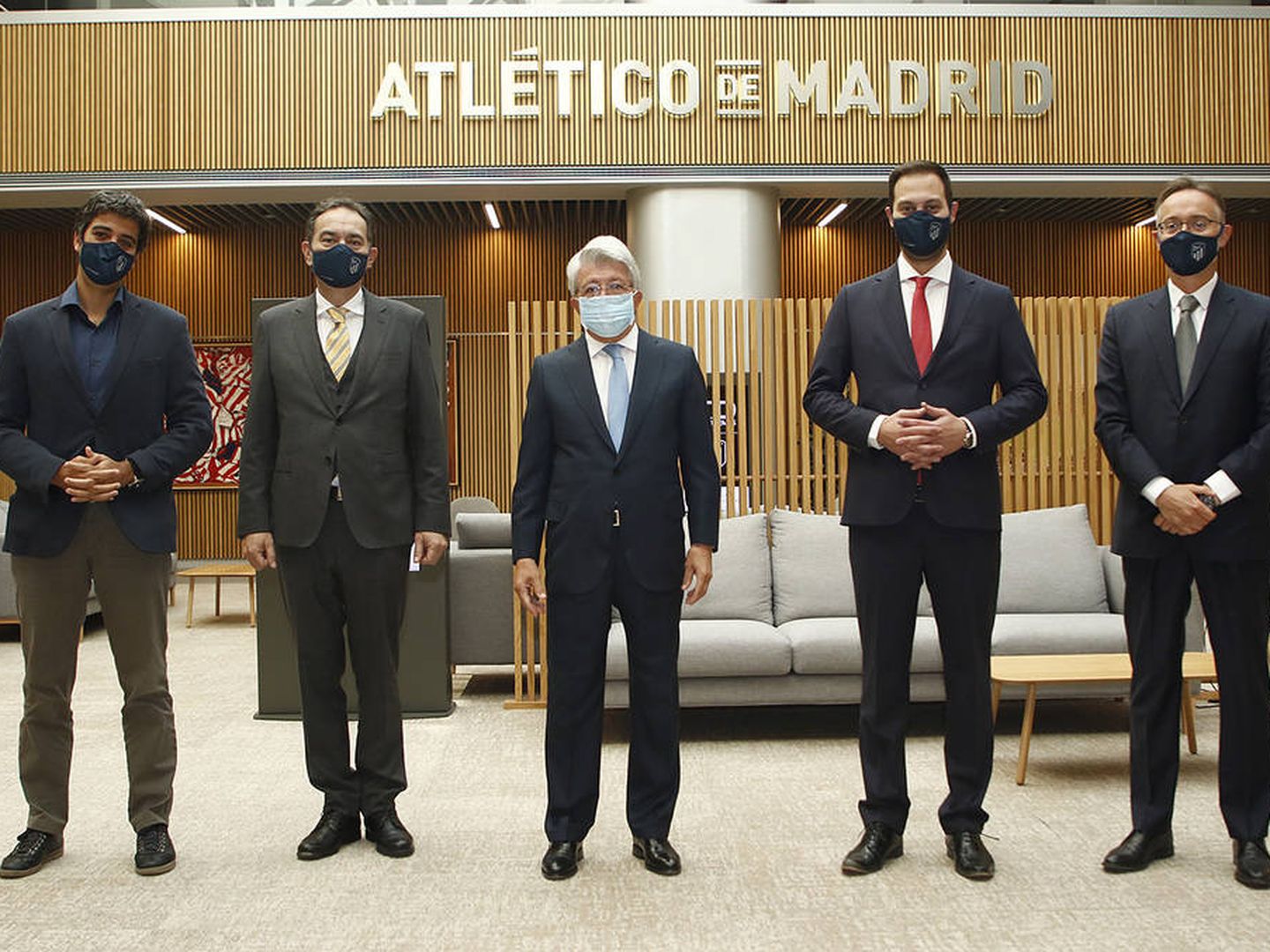 Presentación del acuerdo de patrocinio con el Atlético de Madrid