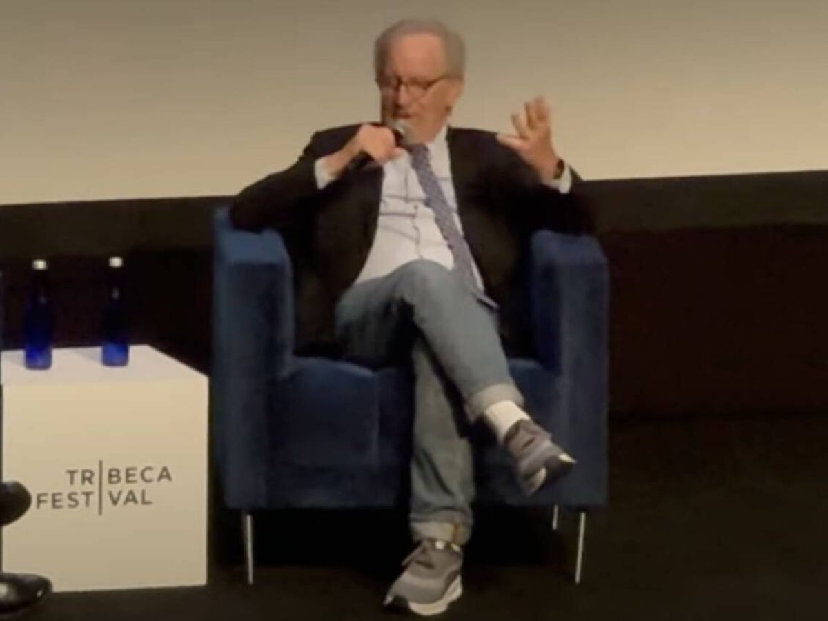 Foto: Steven Spielberg, durante la charla en el Tribeca Festival (YouTube/@NextBestPicture)