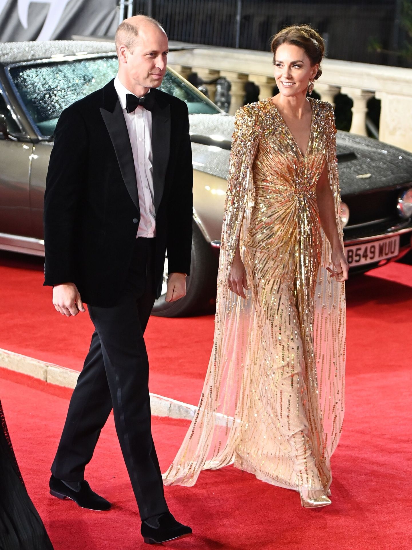 Kate Middleton y el príncipe Guillermo, durante el estreno. (Reuters)