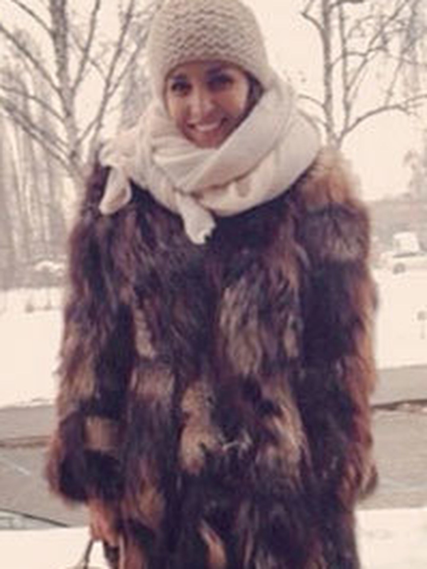 El abrigo de piel de Paula Echevarría (Instagram)