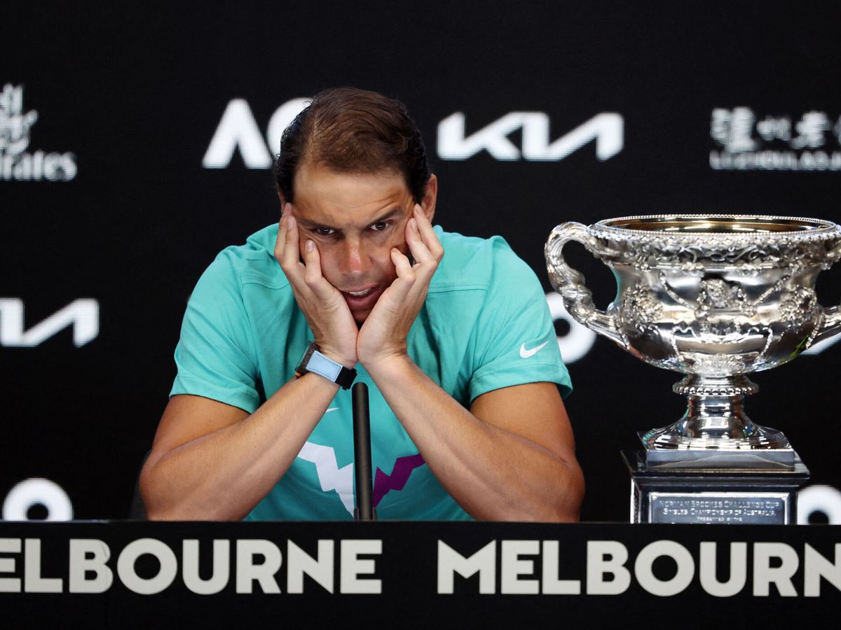 Foto: Rafa Nadal, tras ganar el Abierto de Australia. (REUTERS / Loren Elliott)