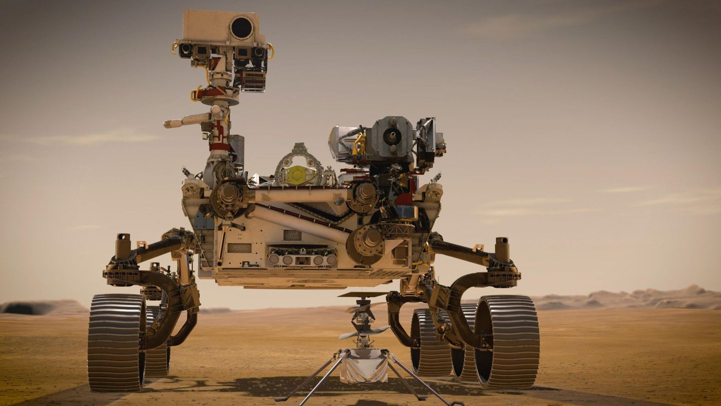 Vehículo espacial Rover, rumbo a Marte, en busca de restos de vida extraterrestre. (NASA)