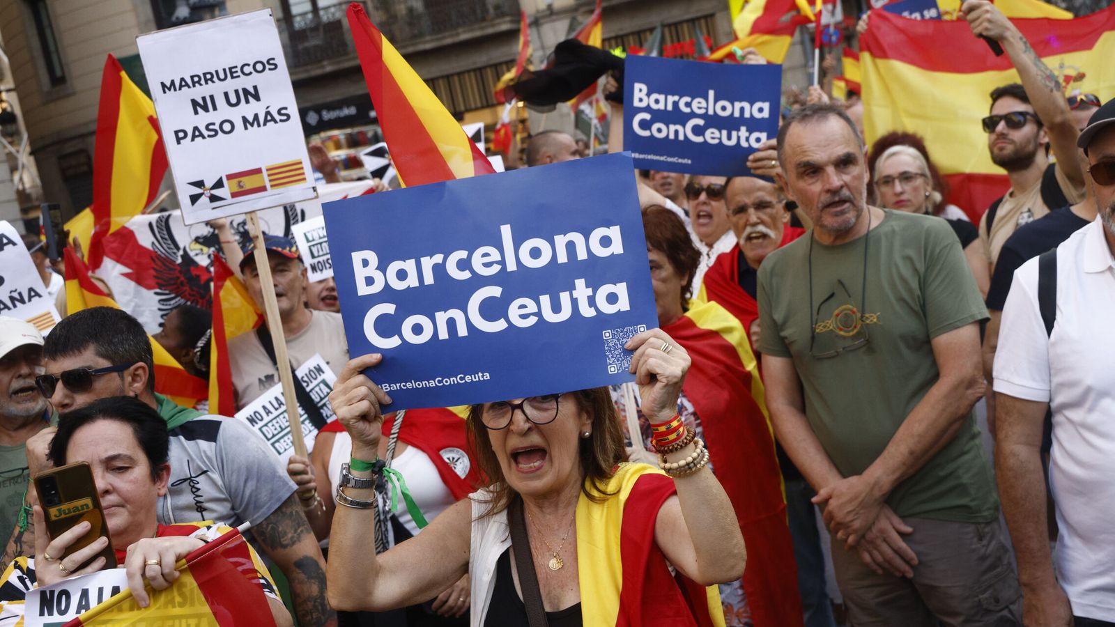 Manifestación por Ceuta en Barcelona este 12 de octubre: recorrido, horario y cortes de tráfico