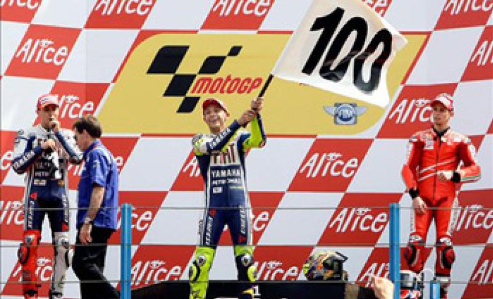 Foto: Rossi se llevó la victoria con una superioridad manifiesta