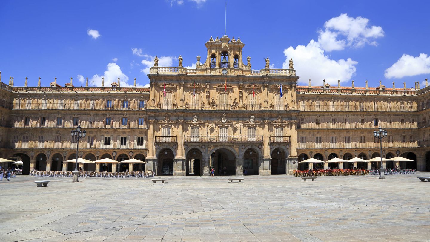 Plaza Mayor de Salamanca en un día soleado (Fuente: iStock)