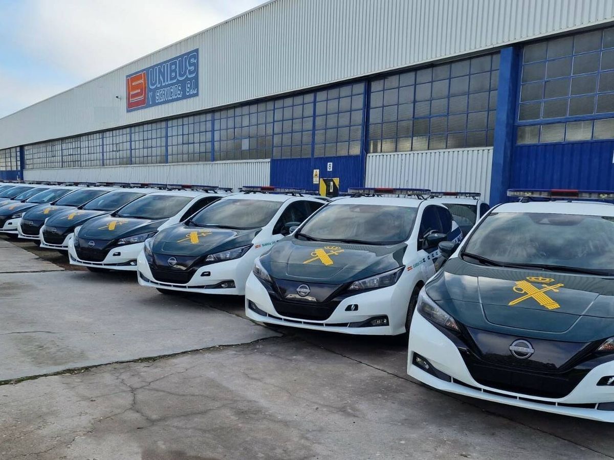 Foto: En enero, la Guardia Civil recibió 230 unidades del eléctrico Leaf. (Nissan)