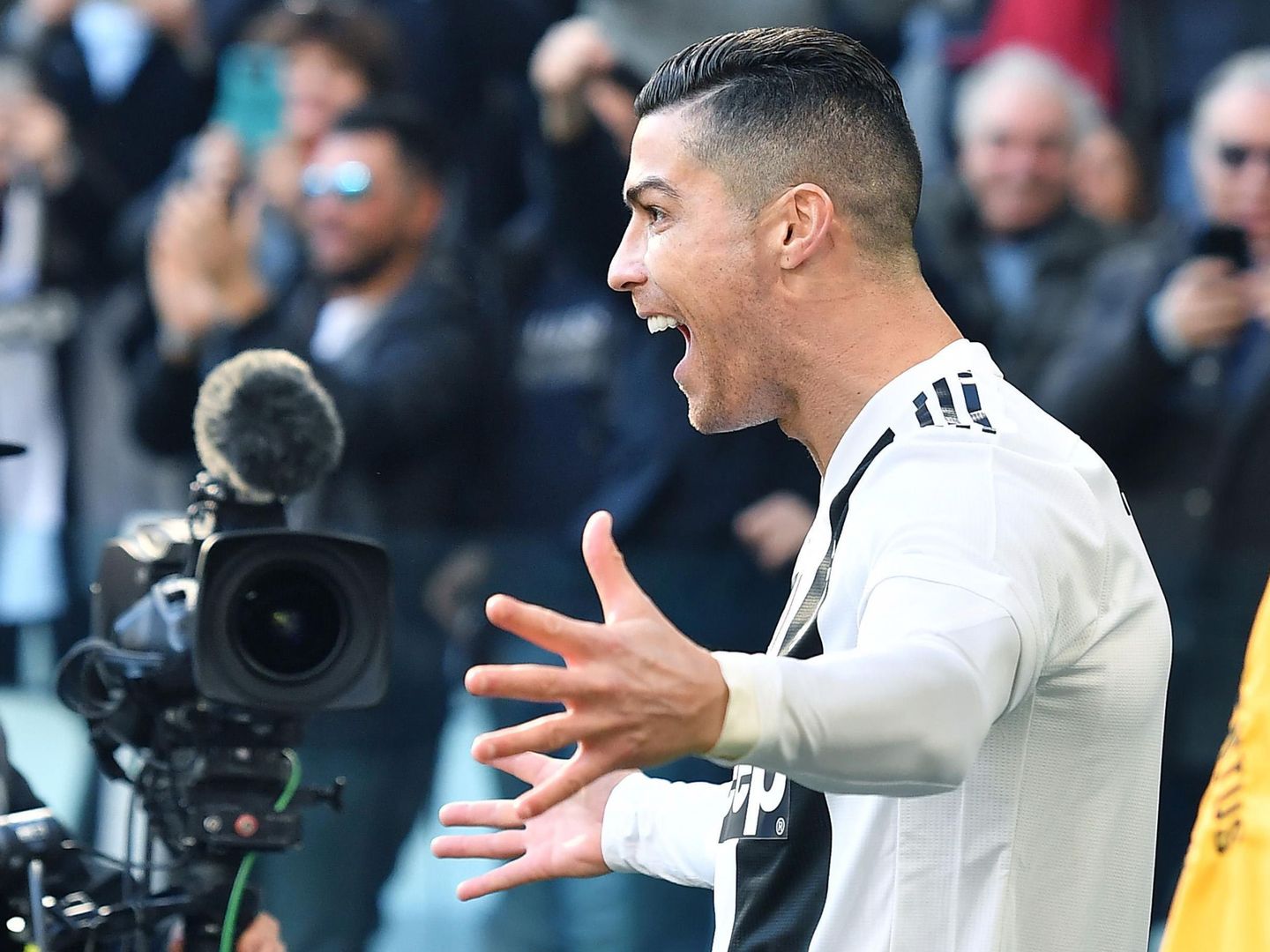 Cristiano Ronaldo celebra un gol ante la Sampdoria. (EFE)