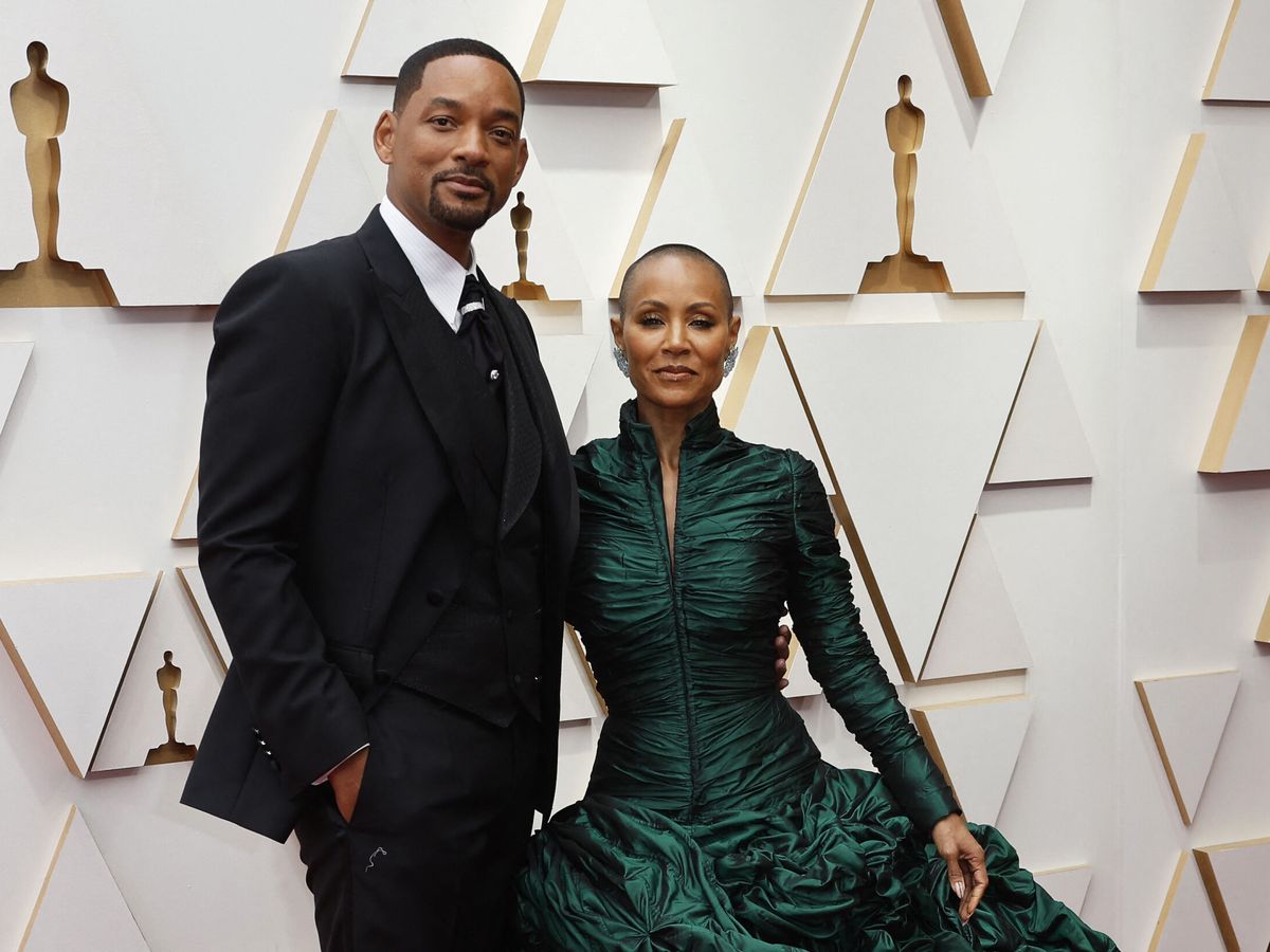 Foto: Will Smith y Jada Pinkett Smith, en los Premios Oscar 2022. (Reuters/Eric Gaillard)