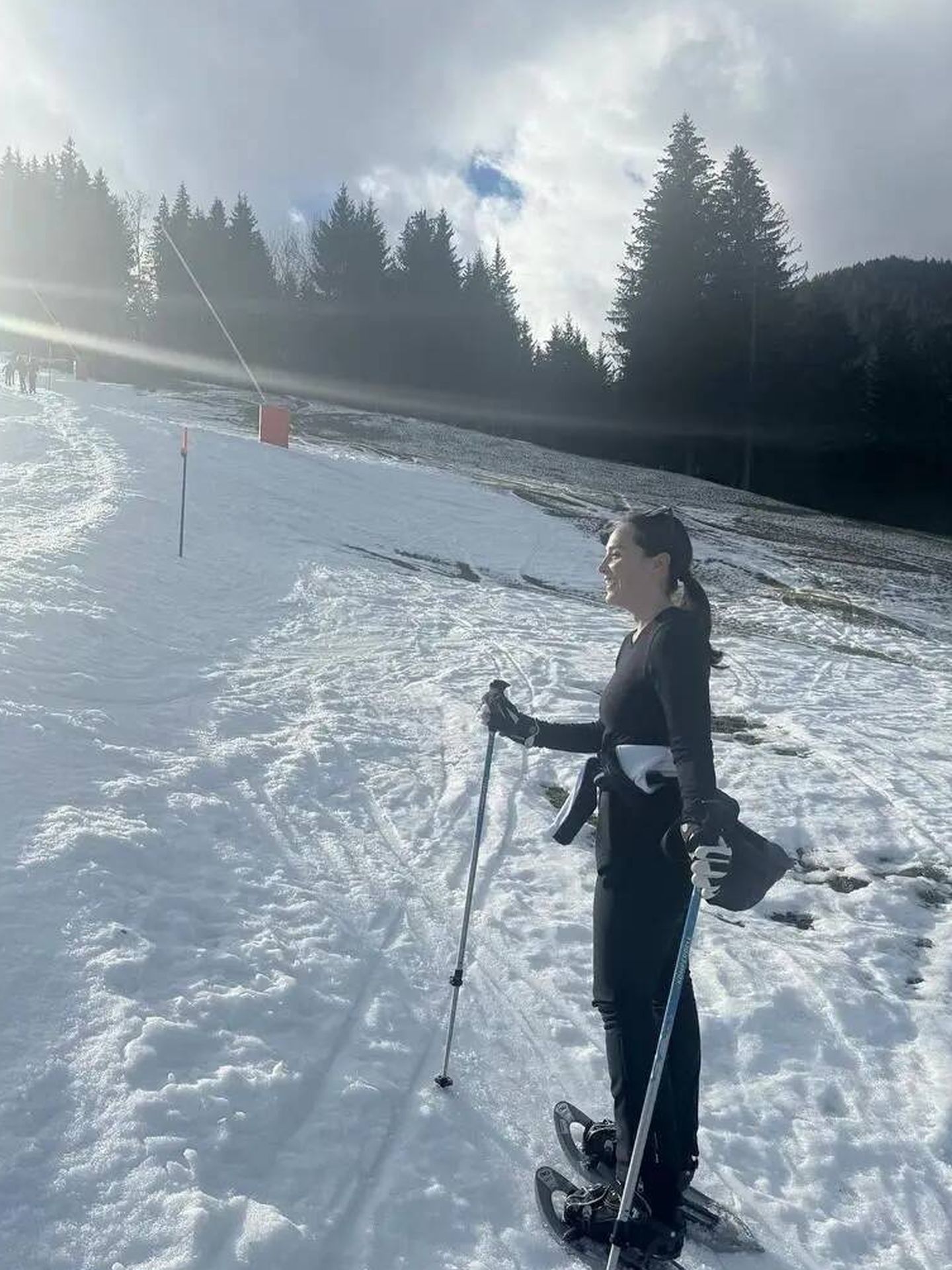 Tamara, en la nieve de Gstaad. (Instagram)