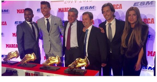 Foto: A la izquierda de Cristiano, Carlos Osorio, Miguel Marqués y Luis Correia. (EC)