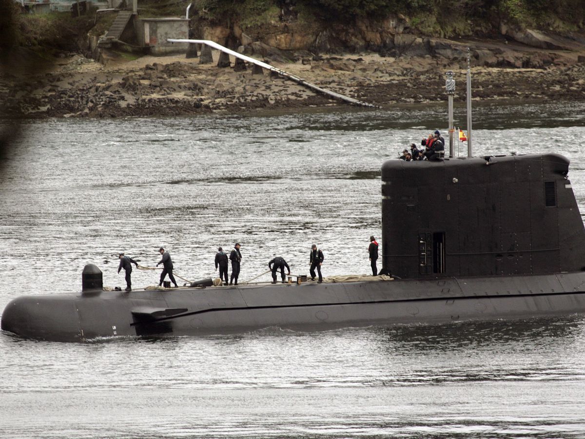 Foto: El submarino Mistral, en Ferrol en 2016. (EFE/Kiko Delgado)