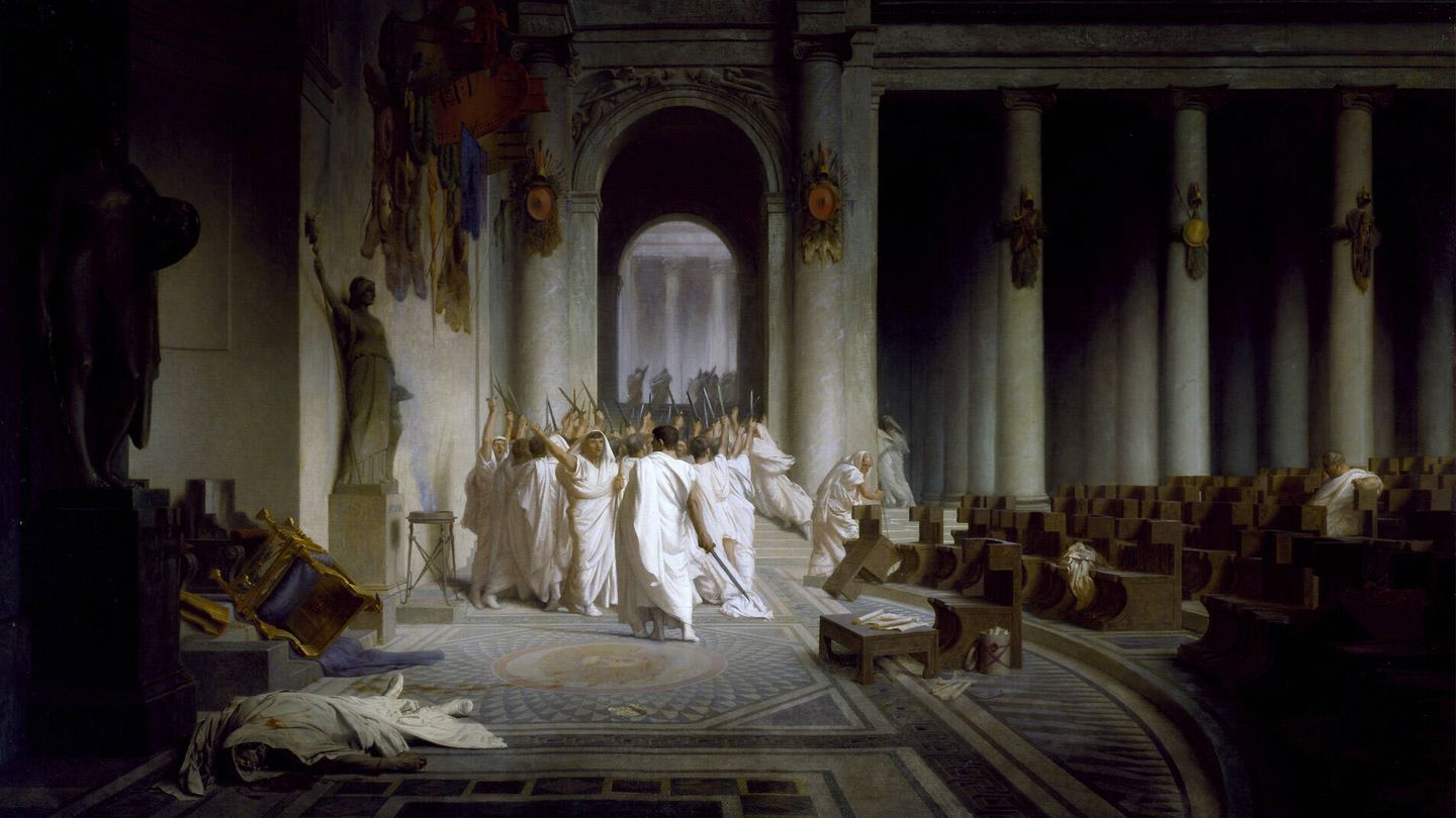 'La muerte de César', por Jean-León Gerôme. (1867)