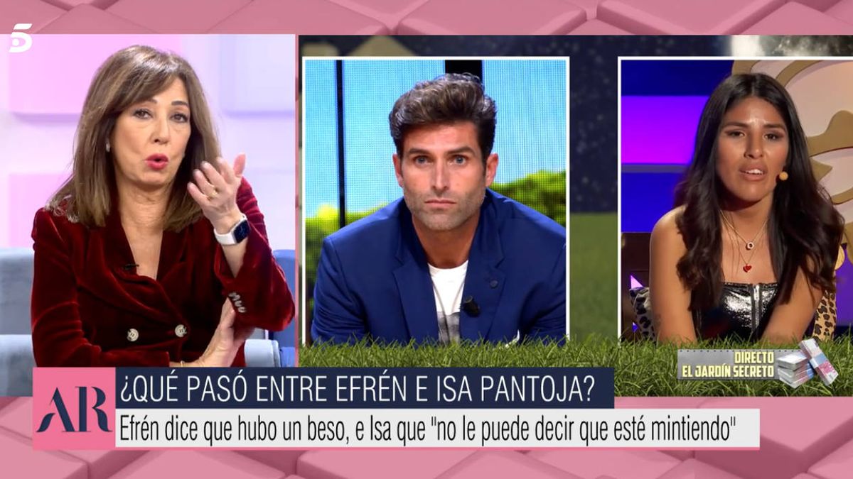 Ana Rosa Quintana destroza a Efrén Reyero y se mofa de su "beso" con Isa Pantoja