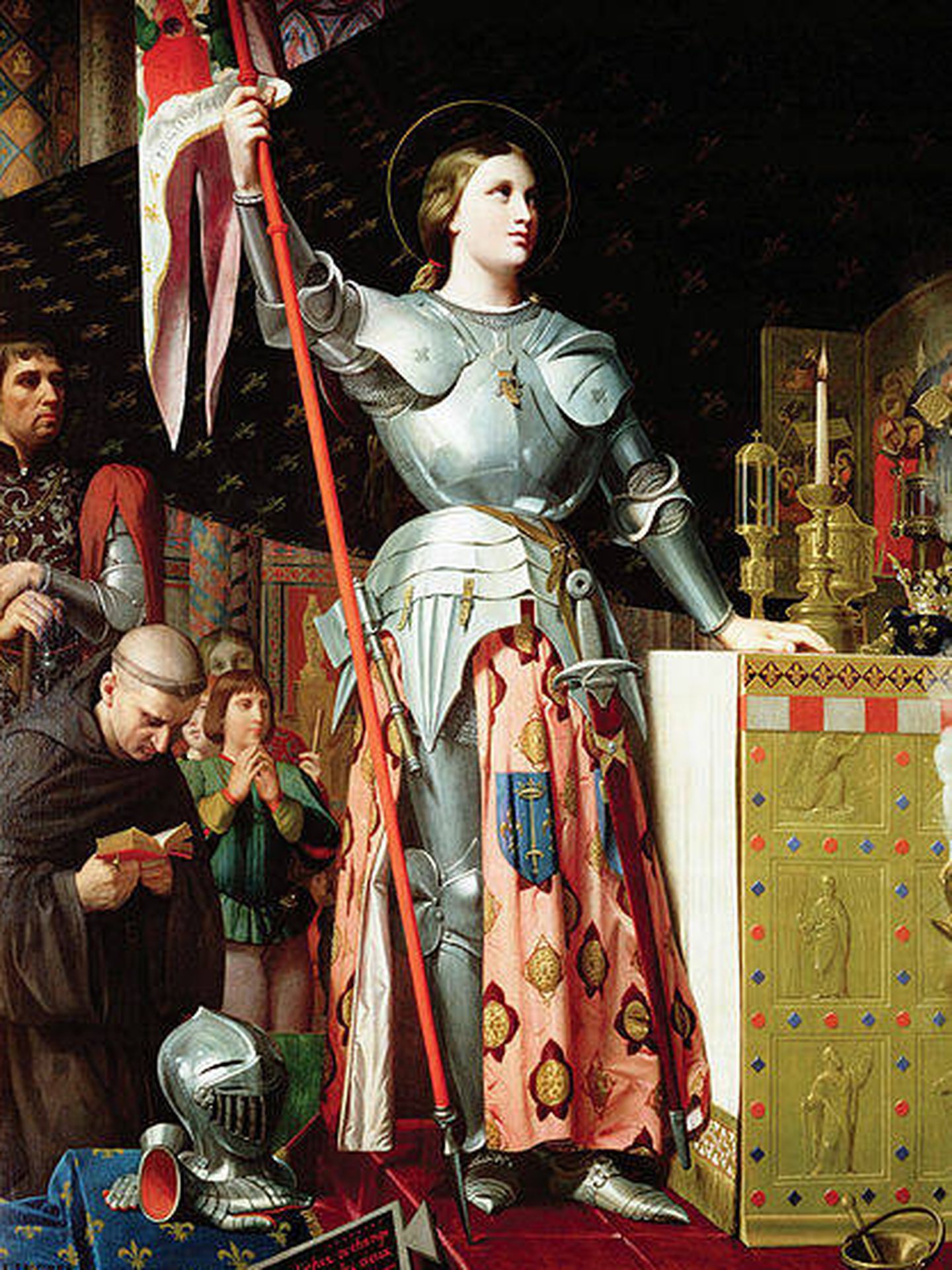 'Juana de Arco en la coronación de Carlos VII', por Ingres (1854).