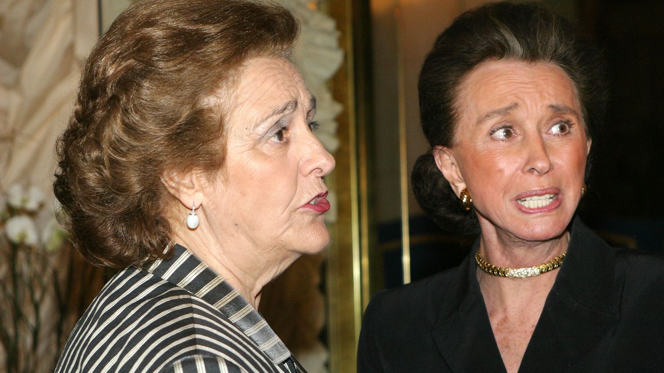 Foto: Teresa Rivero junto a Aline Griffith, condesa de Romanones, en una foto de archivo