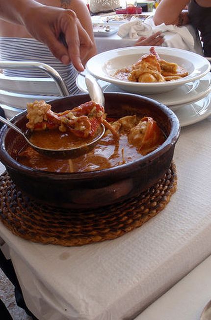 Una caldereta de langosta servida en Menorca. (Flickr)