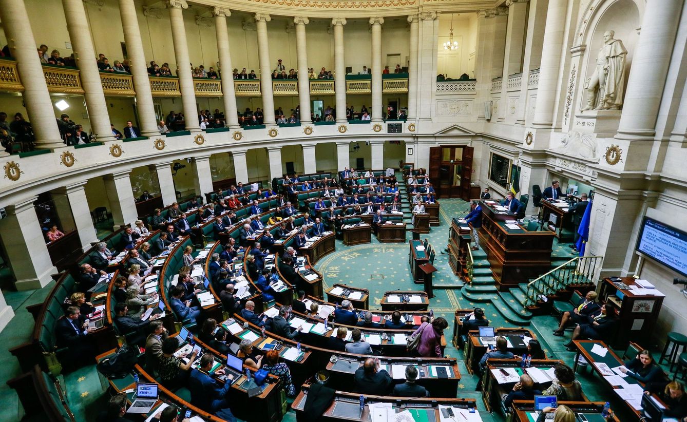 Vista general del Parlamento belga, que tiene que votar por el Pacto Global sobre Migración. (EFE)