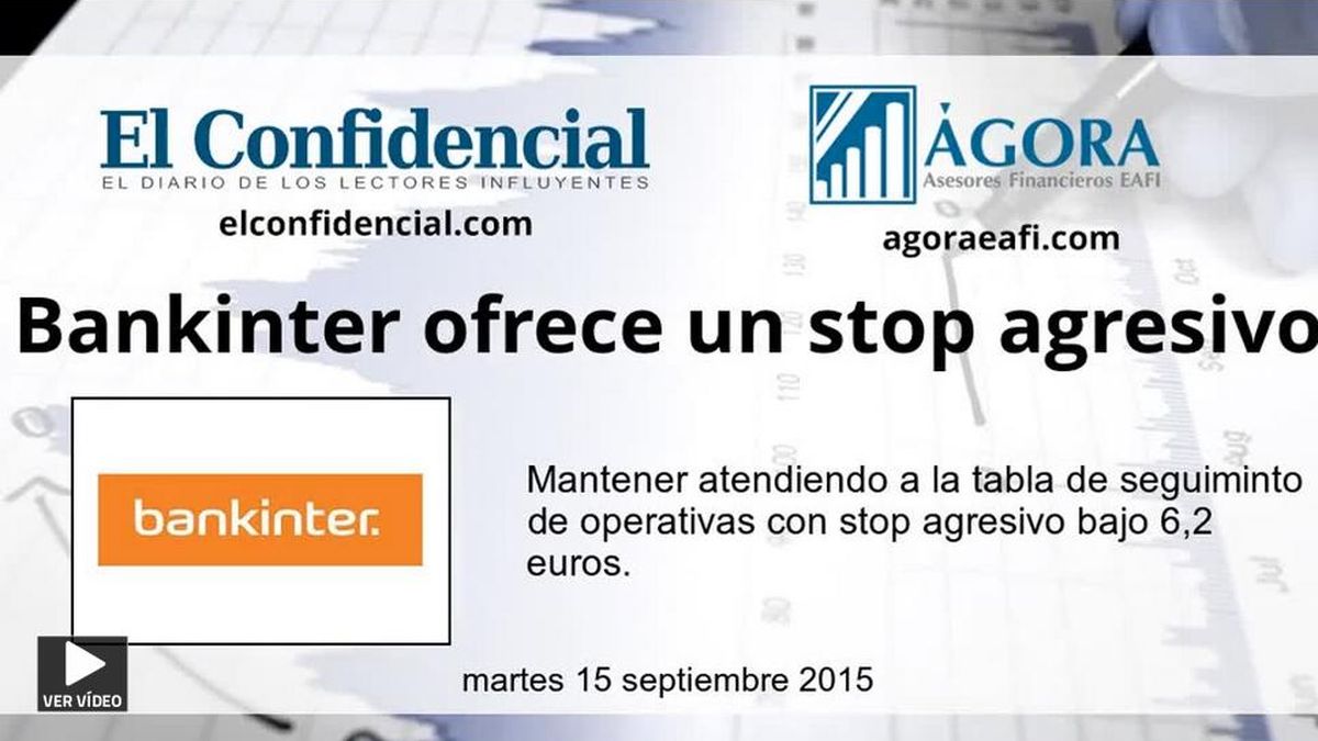 Bankinter ofrece un stop agresivo