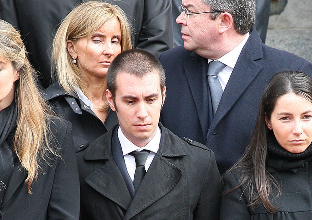 Foto: Alejandra Romero, en el funeral de Adolfo Suárez (Gtres)