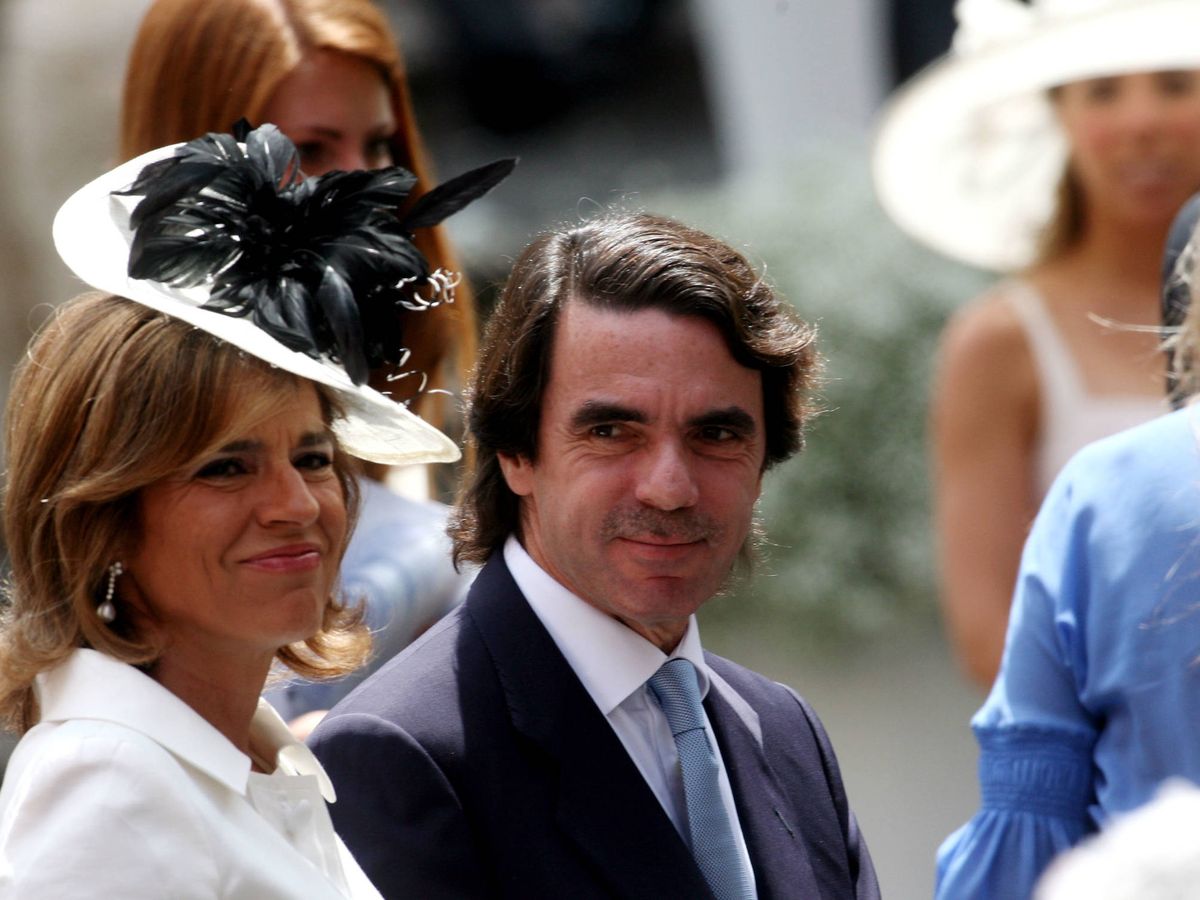 Foto: Ana Botella y José María Aznar, en la boda de Flavio Briatore. (Getty)