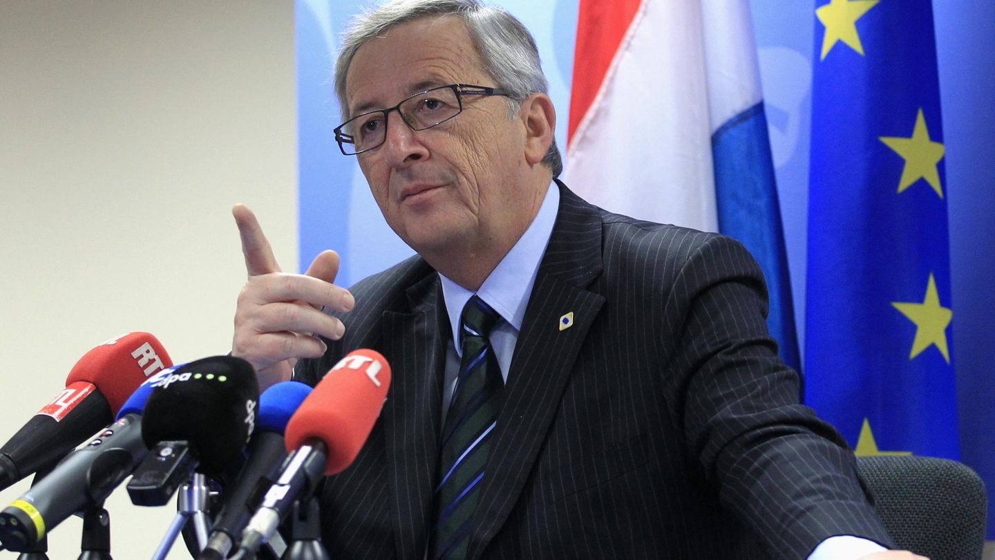 Juncker durante una rueda de prensa como primer ministro de Luxemburgo. (Reuters)