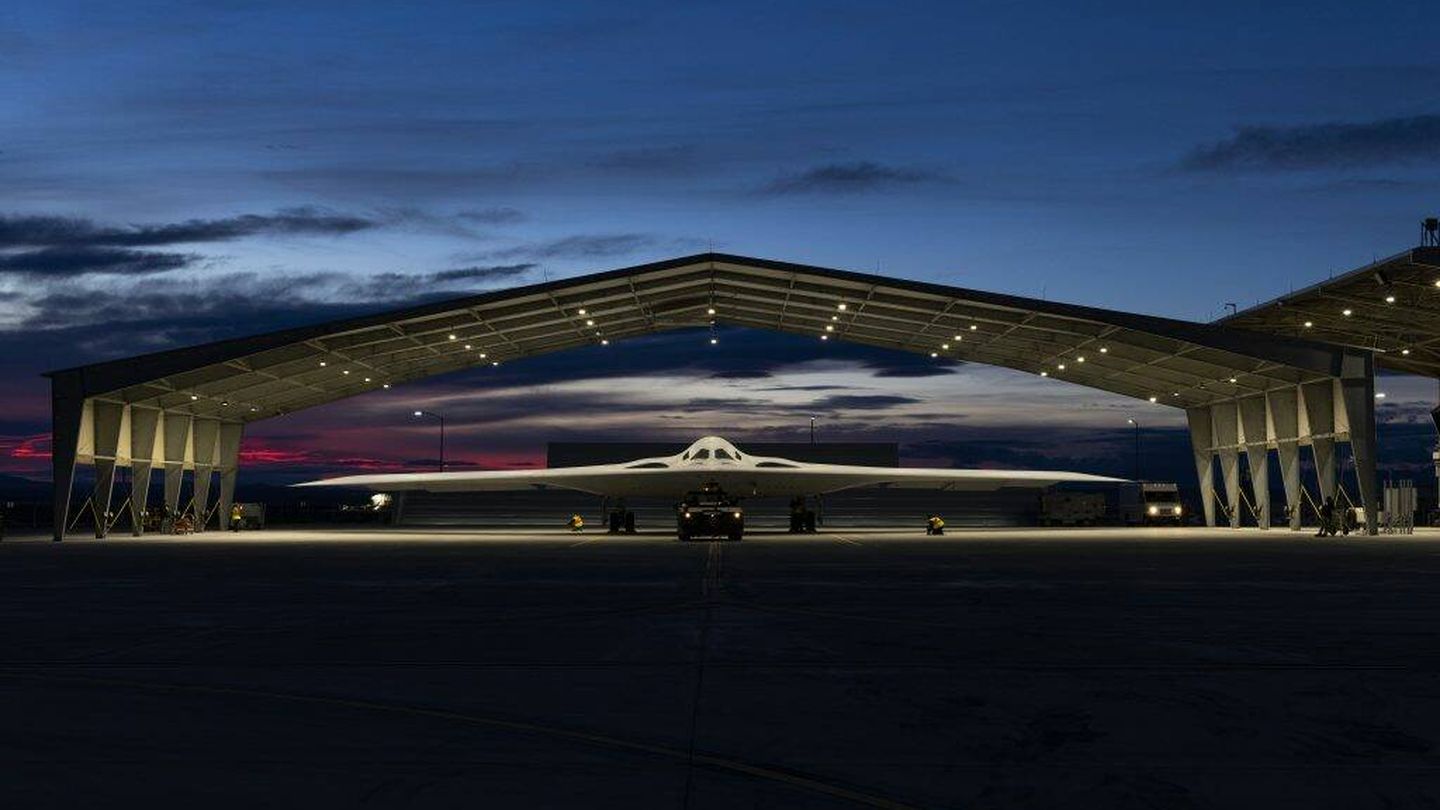 El hangar especial para la primera unidad del B-21. (Norhtrop Grumman)