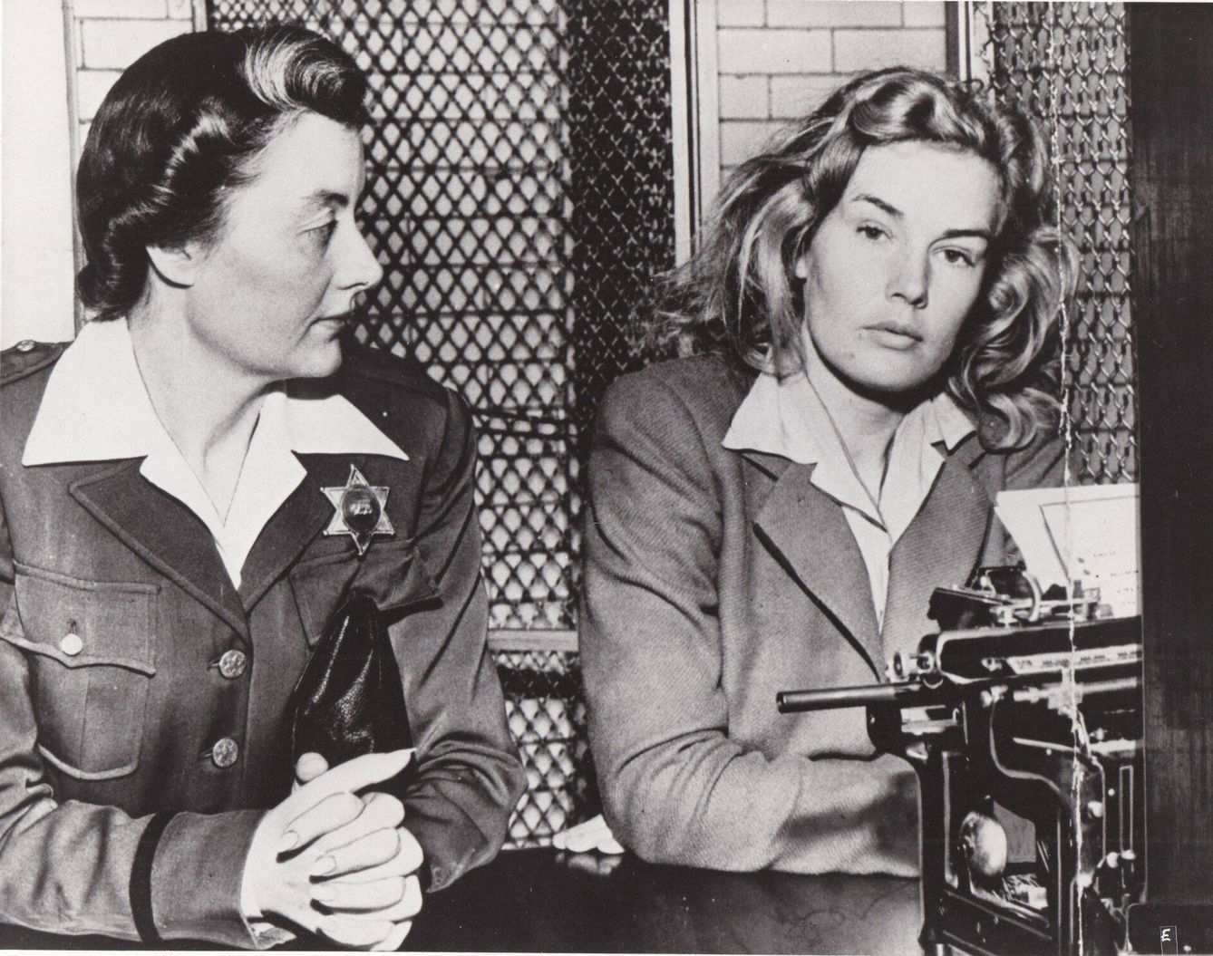 Frances Farmer durante su arresto en 1943.