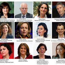Foto: Todos los ministros del Gobierno de Pedro Sánchez. (EFE)
