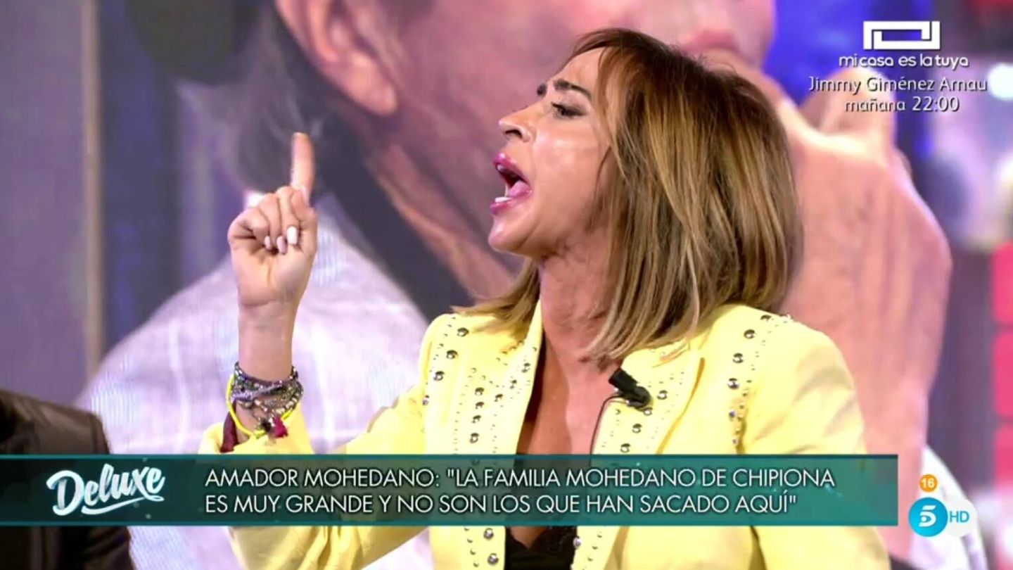 María Patiño, en 'Sábado Deluxe'. (Telecinco).