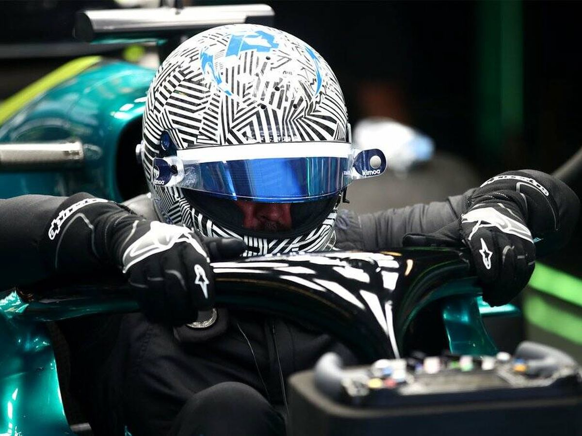 Foto: Fernando Alonso, a bordo del Aston Martin. (Formula 1)