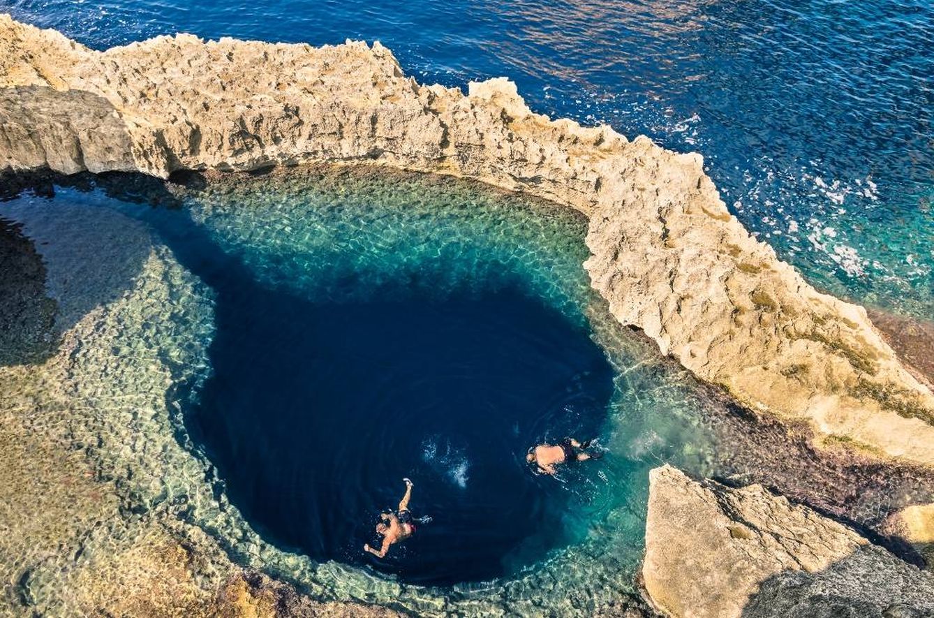 Las piscinas en Malta son así (Foto: Skyscanner)