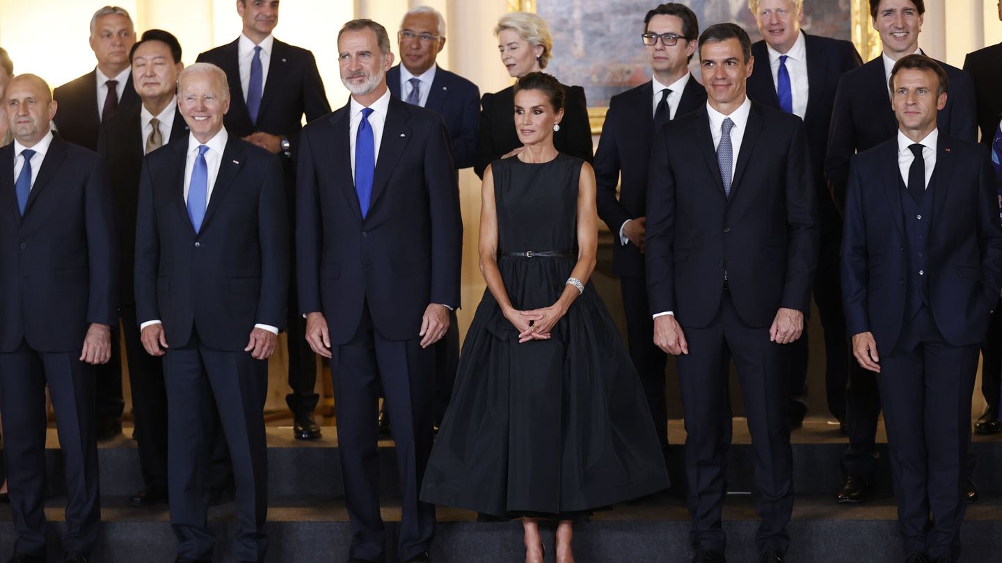 Recepción de los reyes de España previa a la cumbre de la OTAN (REUTERS)