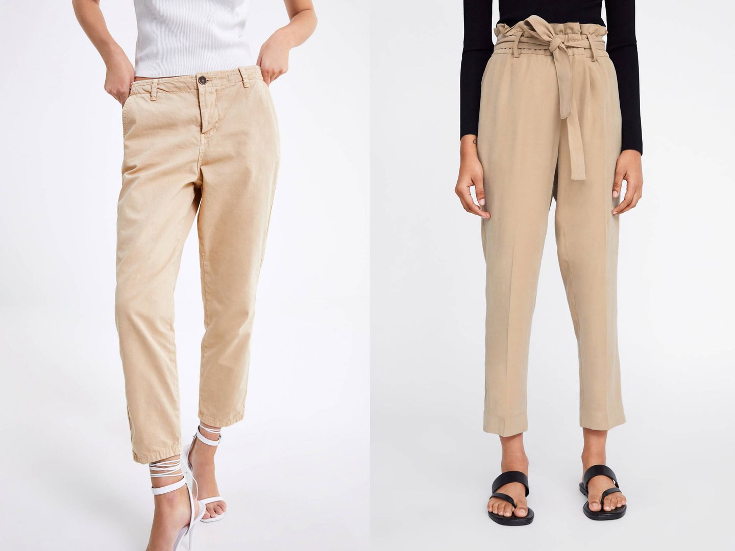 Pantalones de Zara similares a los de Rocío Osorno. (Cortesía)