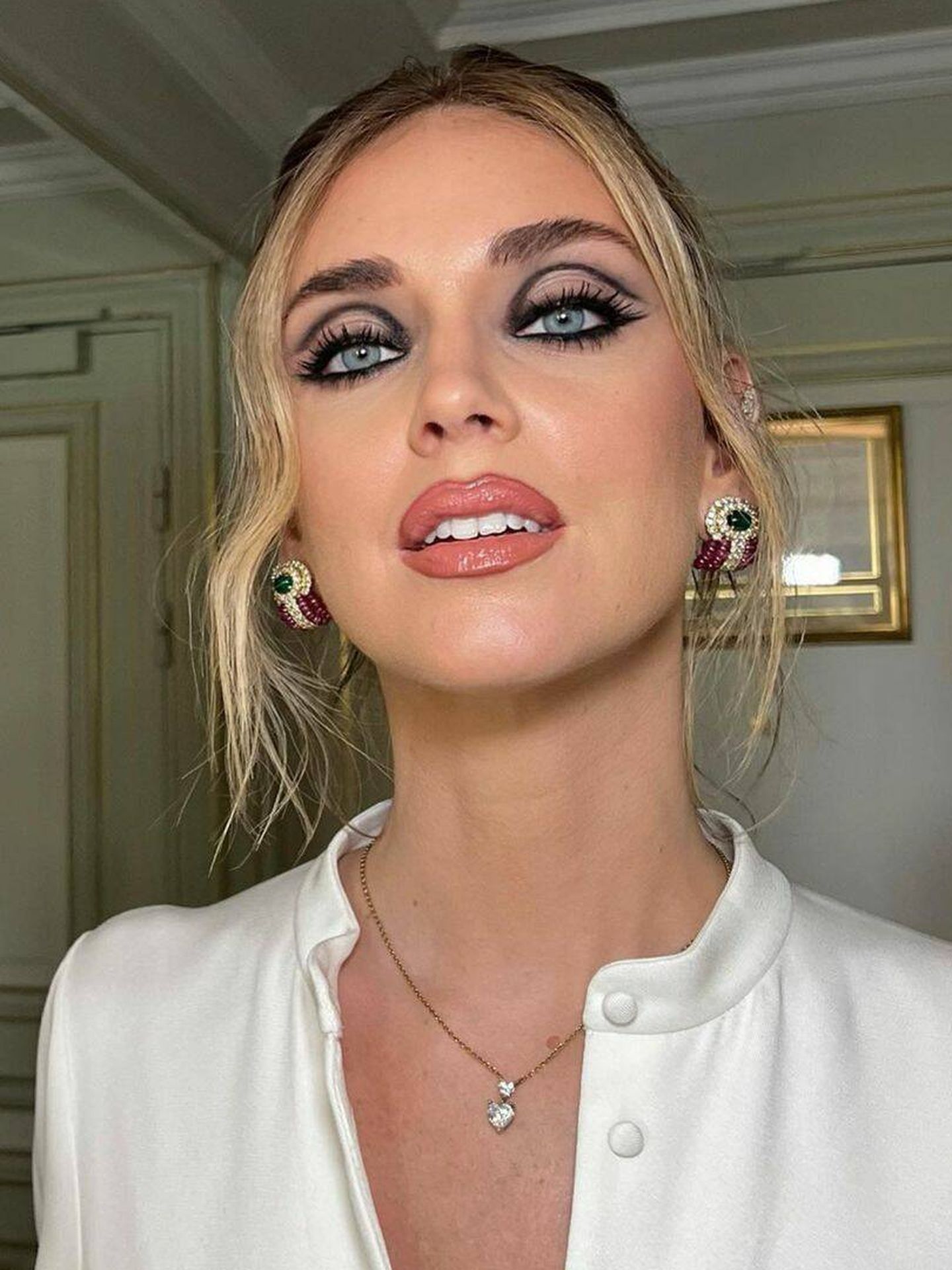 Chiara Ferragni, maquillada por Manuele Mameli. (Instagram/@manuelemameli)